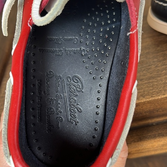 NWOT Paraboot x Dooney & Bourke Marine Loafers Red White Navy – Youth 4/5 - Picture 11 of 14